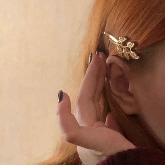 Vintage Leaf Hair Clip - Picture 6 of 7